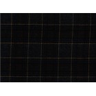 Abraham Moon Tweed Fabric Navy Blue with Mustard Check Ref 1814/18